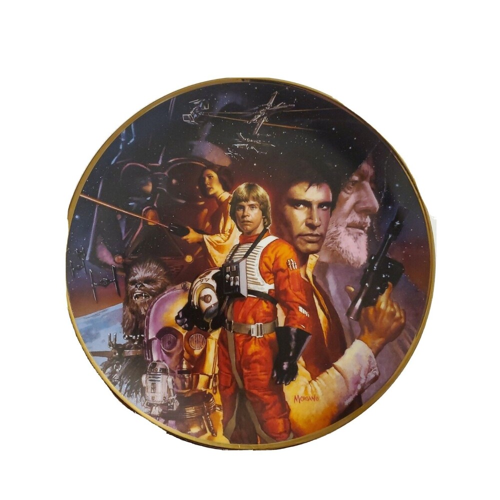 Star Wars A New Hope Trilogy Collection Plate, Hamilton Numbered